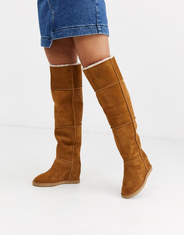 UGG Classic Over The Knee Smeđe - Ženske Čizme | 81547CYXG